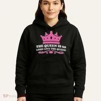 The Queen Is 60 Funny 60th Birthday Hoodie thumb 5