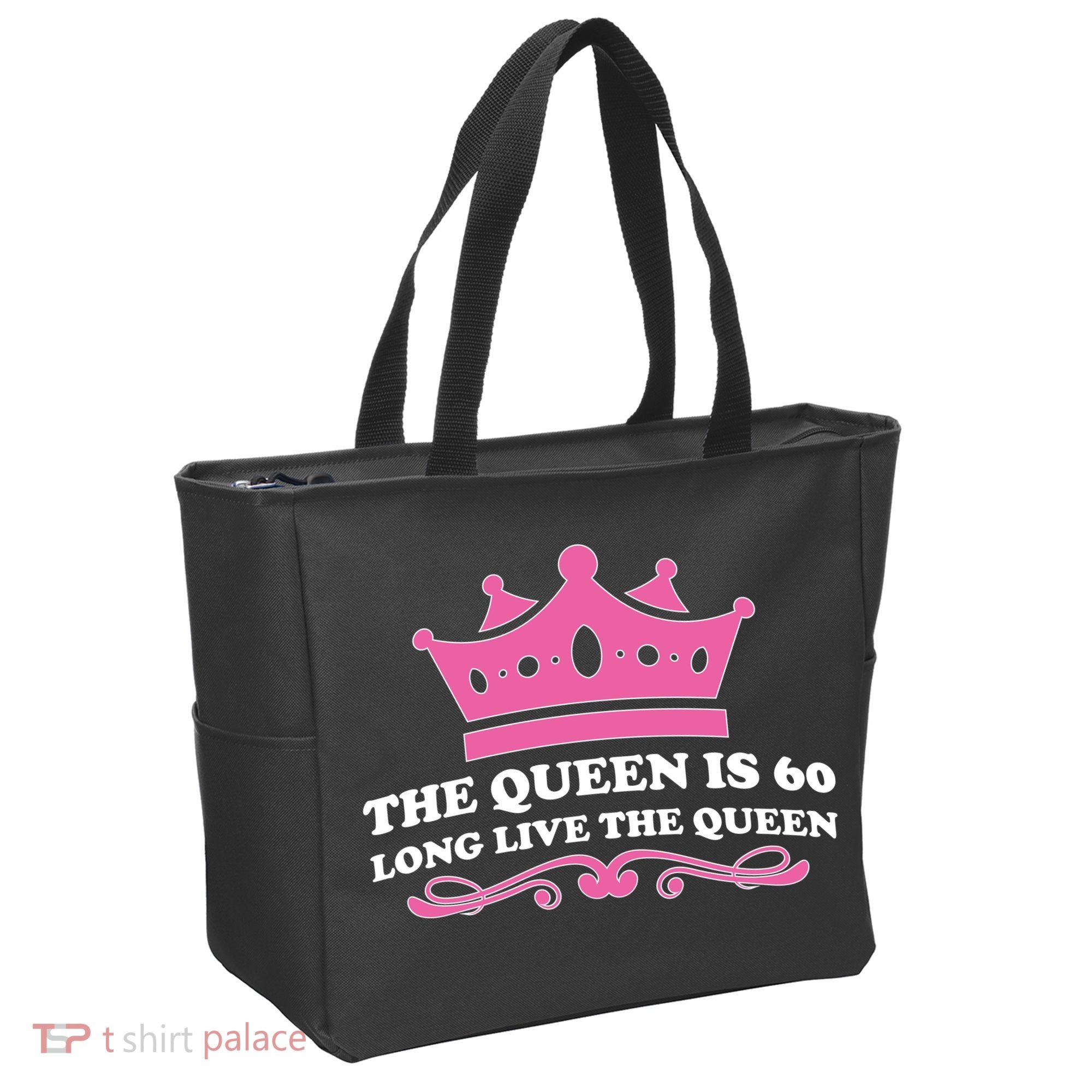 The Queen Is 60 Funny 60th Birthday Tote Bag