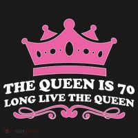 The Queen Is 70 Funny 70th Birthday Apron thumb 3