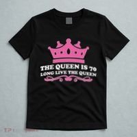 The Queen Is 70 Funny 70th Birthday T-Shirt thumb 5