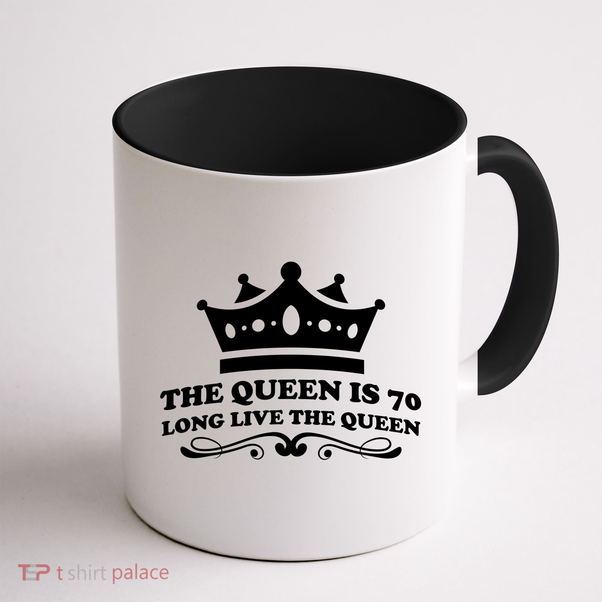 The Queen Is 70 Funny 70th Birthday Coffee Mug