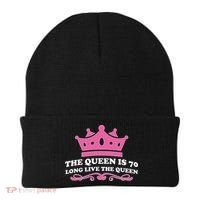 The Queen Is 70 Funny 70th Birthday Beanie thumb 0