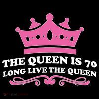 The Queen Is 70 Funny 70th Birthday Women's Hoodie thumb 2