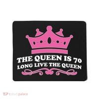 The Queen Is 70 Funny 70th Birthday Mousepad thumb 0