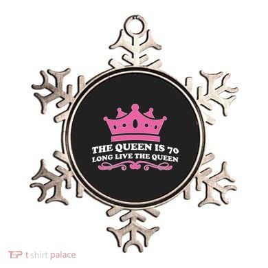 The Queen Is 70 Funny 70th Birthday Ornament