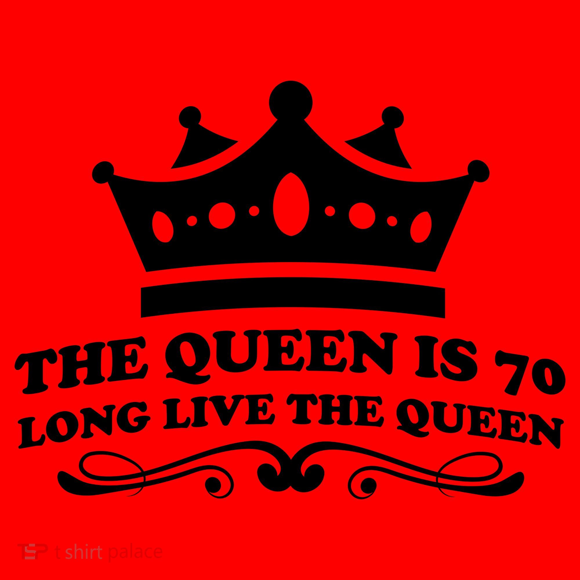 The Queen Is 70 Funny 70th Birthday Santa Hat