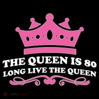 The Queen Is 80 Funny 80th Birthday Hoodie thumb 7