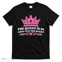 The Queen Is 80 Funny 80th Birthday T-Shirt thumb 0