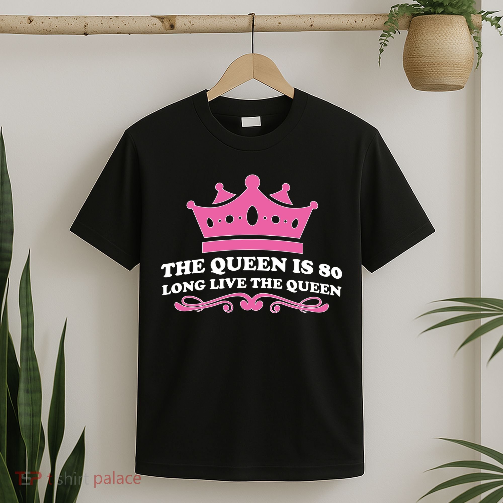 The Queen Is 80 Funny 80th Birthday T-Shirt