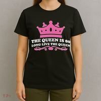 The Queen Is 80 Funny 80th Birthday T-Shirt thumb 4