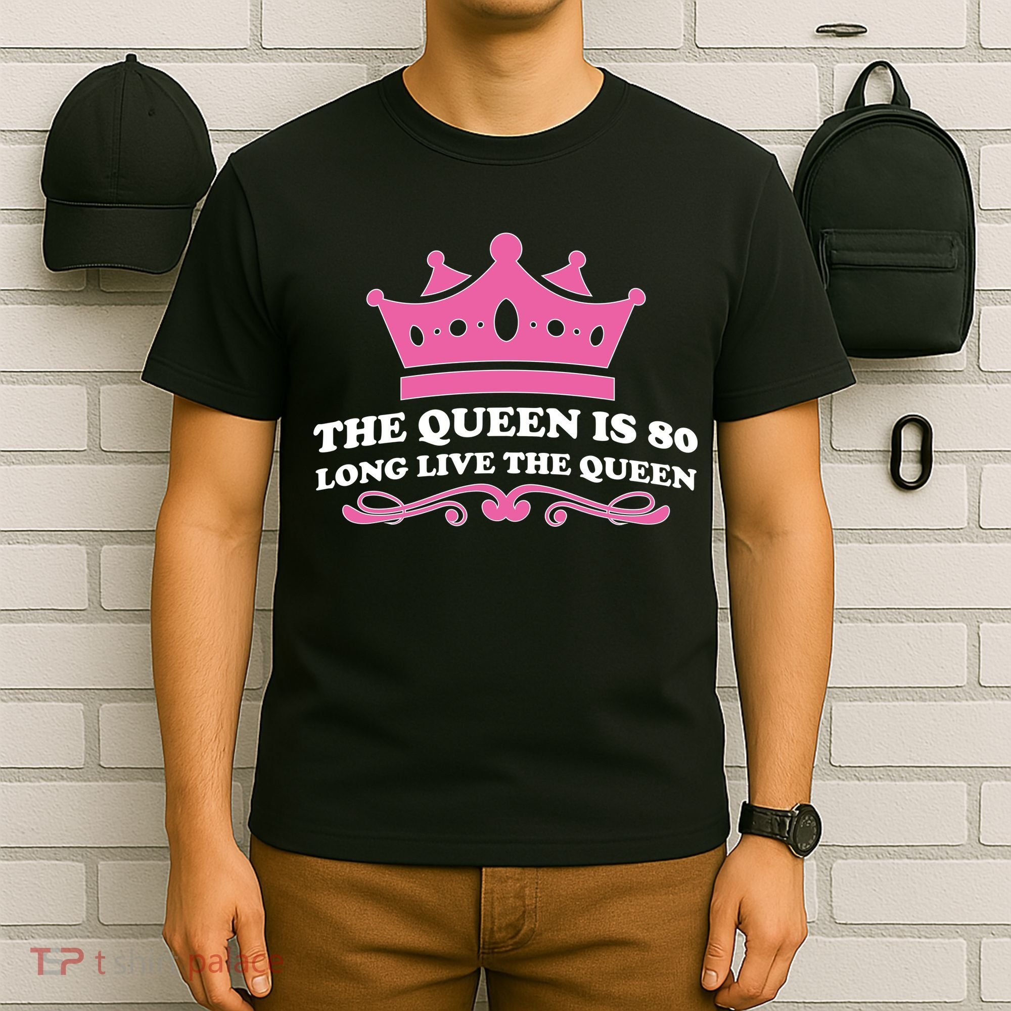 The Queen Is 80 Funny 80th Birthday T-Shirt