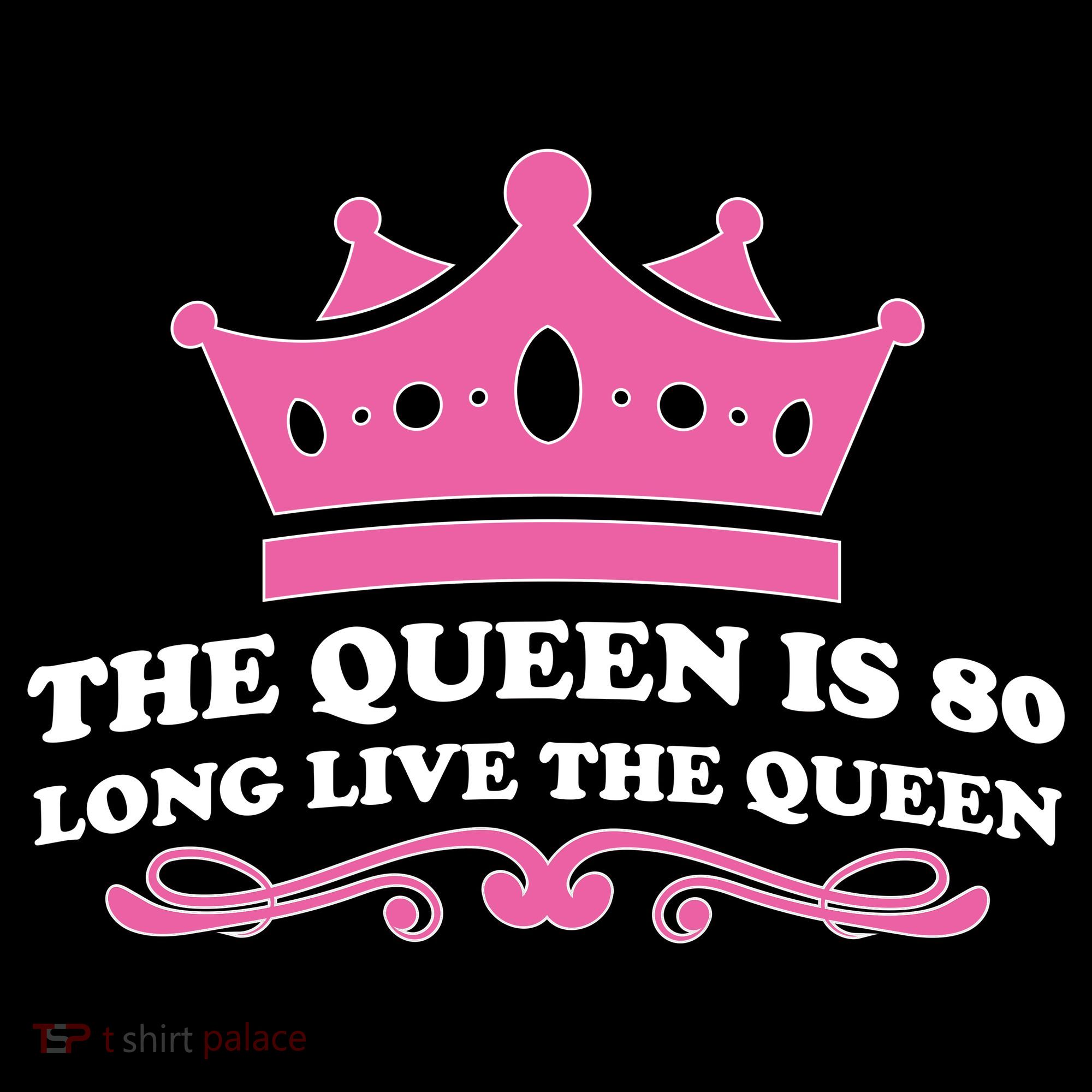 The Queen Is 80 Funny 80th Birthday Mousepad