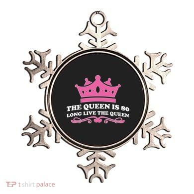 The Queen Is 80 Funny 80th Birthday Ornament