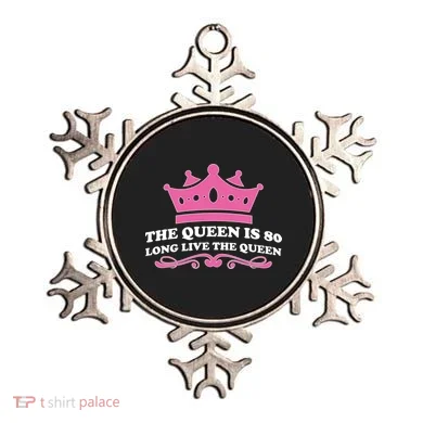The Queen Is 80 Funny 80th Birthday Ornament