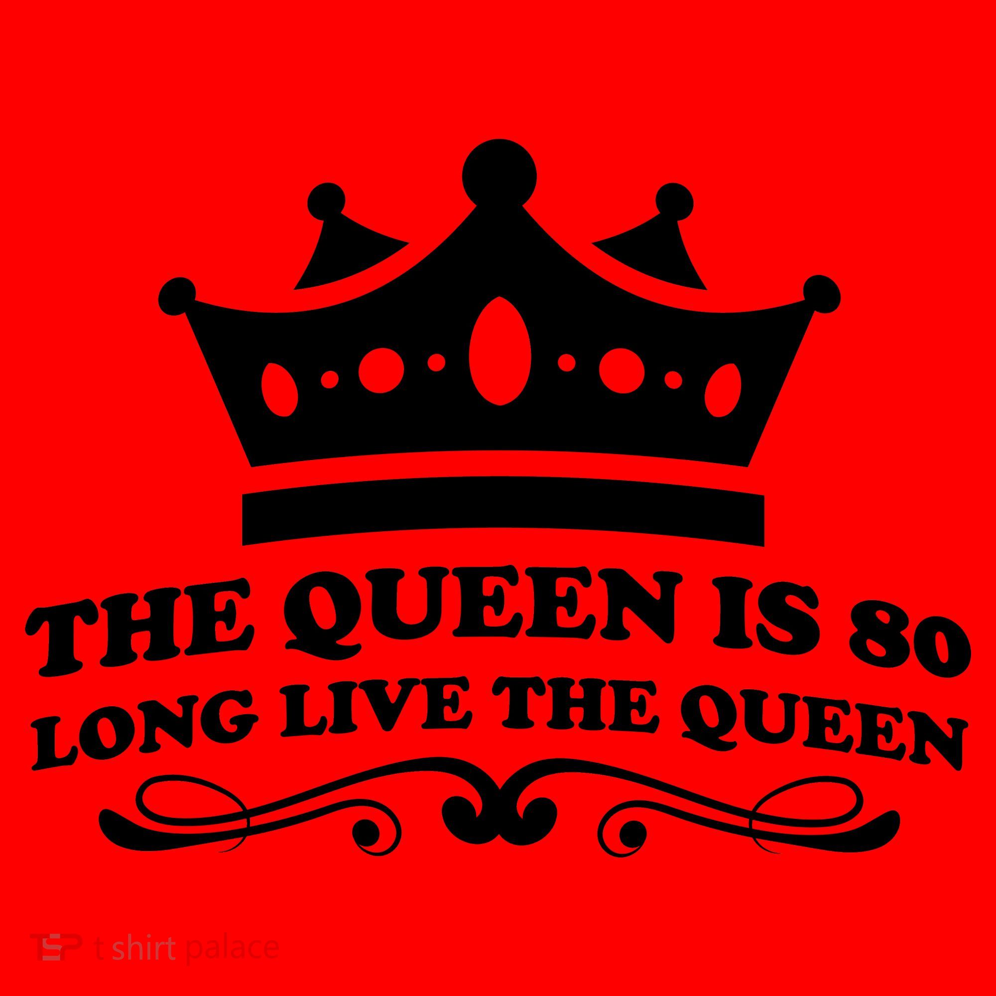 The Queen Is 80 Funny 80th Birthday Santa Hat