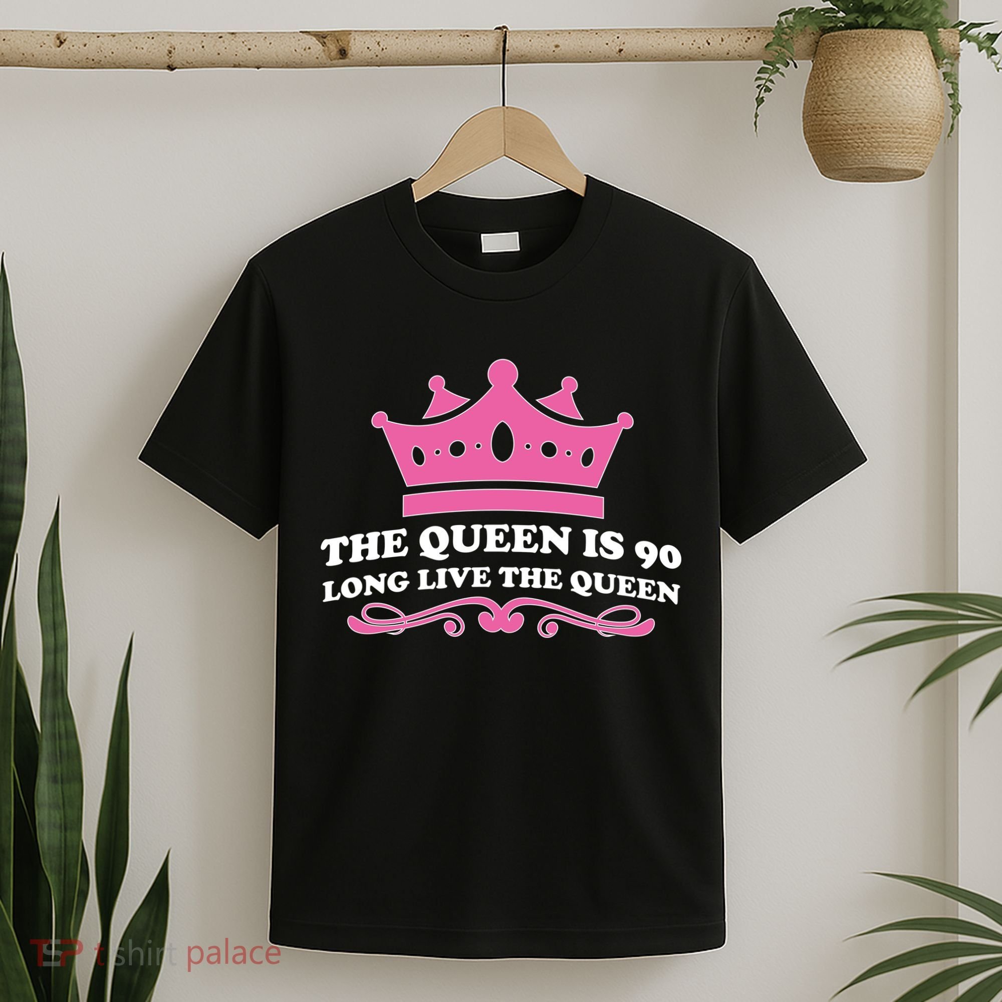The Queen Is 90 Funny 90th Birthday T-Shirt