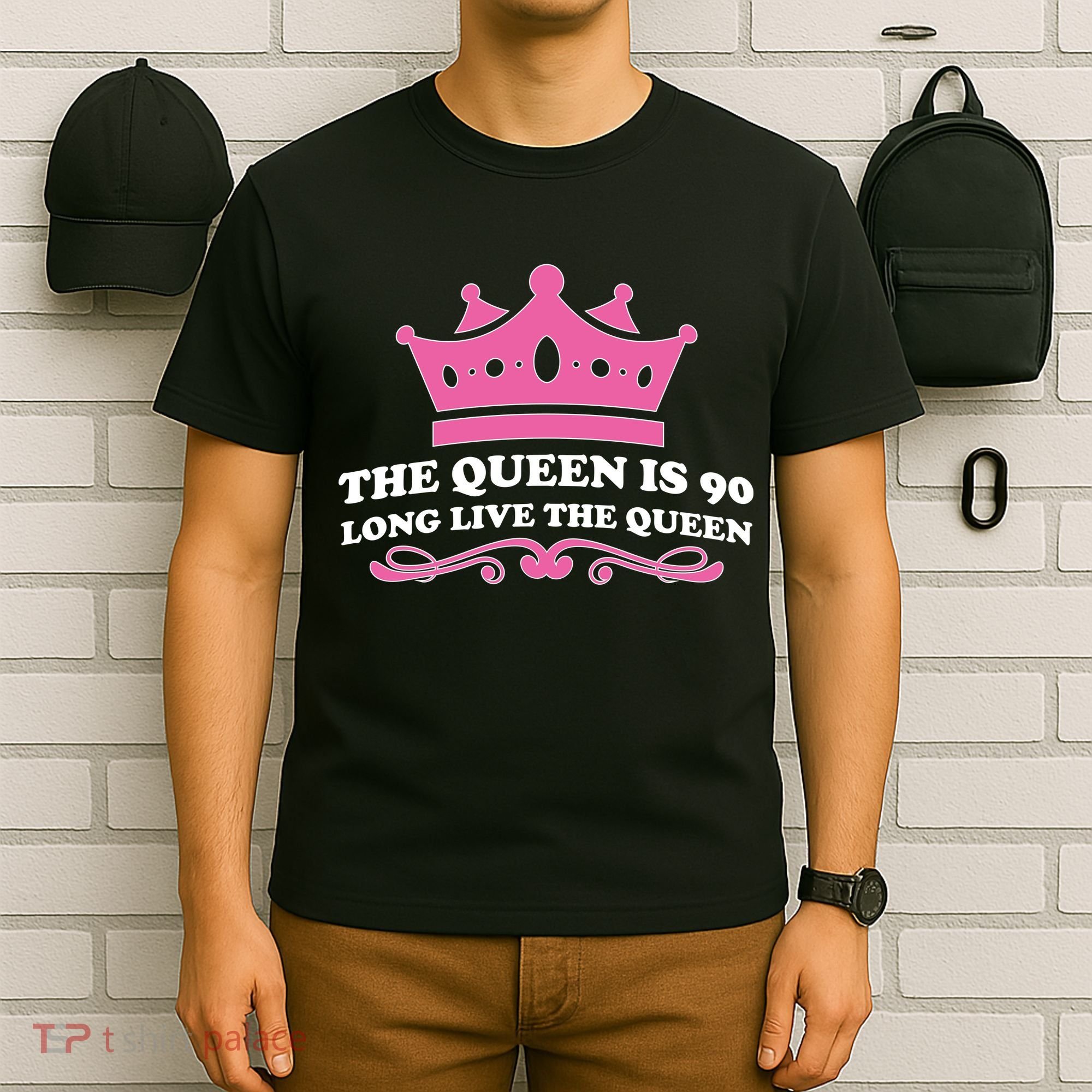 The Queen Is 90 Funny 90th Birthday T-Shirt