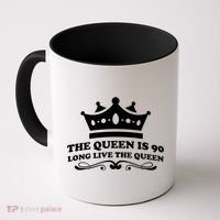 The Queen Is 90 Funny 90th Birthday Coffee Mug thumb 0