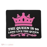 The Queen Is 90 Funny 90th Birthday Mousepad thumb 0