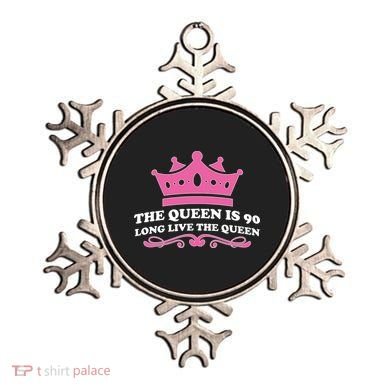 The Queen Is 90 Funny 90th Birthday Ornament