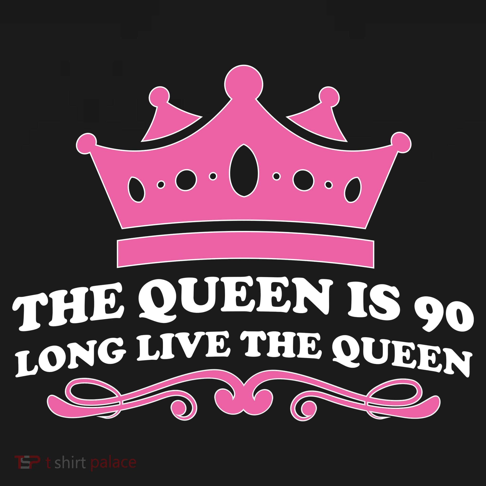 The Queen Is 90 Funny 90th Birthday Ornament