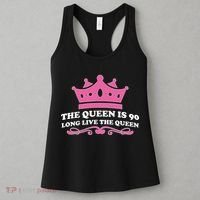 The Queen Is 90 Funny 90th Birthday Women's Tank Top thumb 3