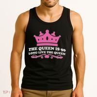The Queen Is 90 Funny 90th Birthday Tank Top thumb 3