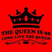 The Queen Is 90 Funny 90th Birthday Santa Hat thumb 1