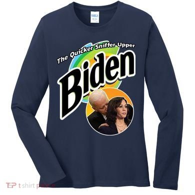 The Quicker Sniffer Upper Biden Women's Long Sleeve Shirt