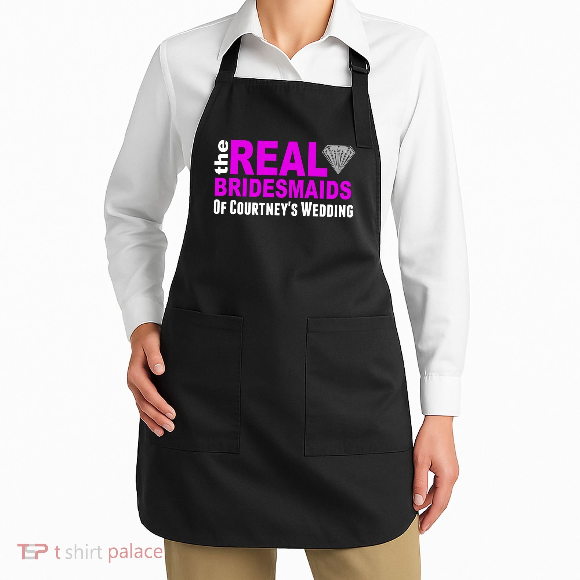 The Real Bridesmaids Of Personalize Wedding Custom  Apron