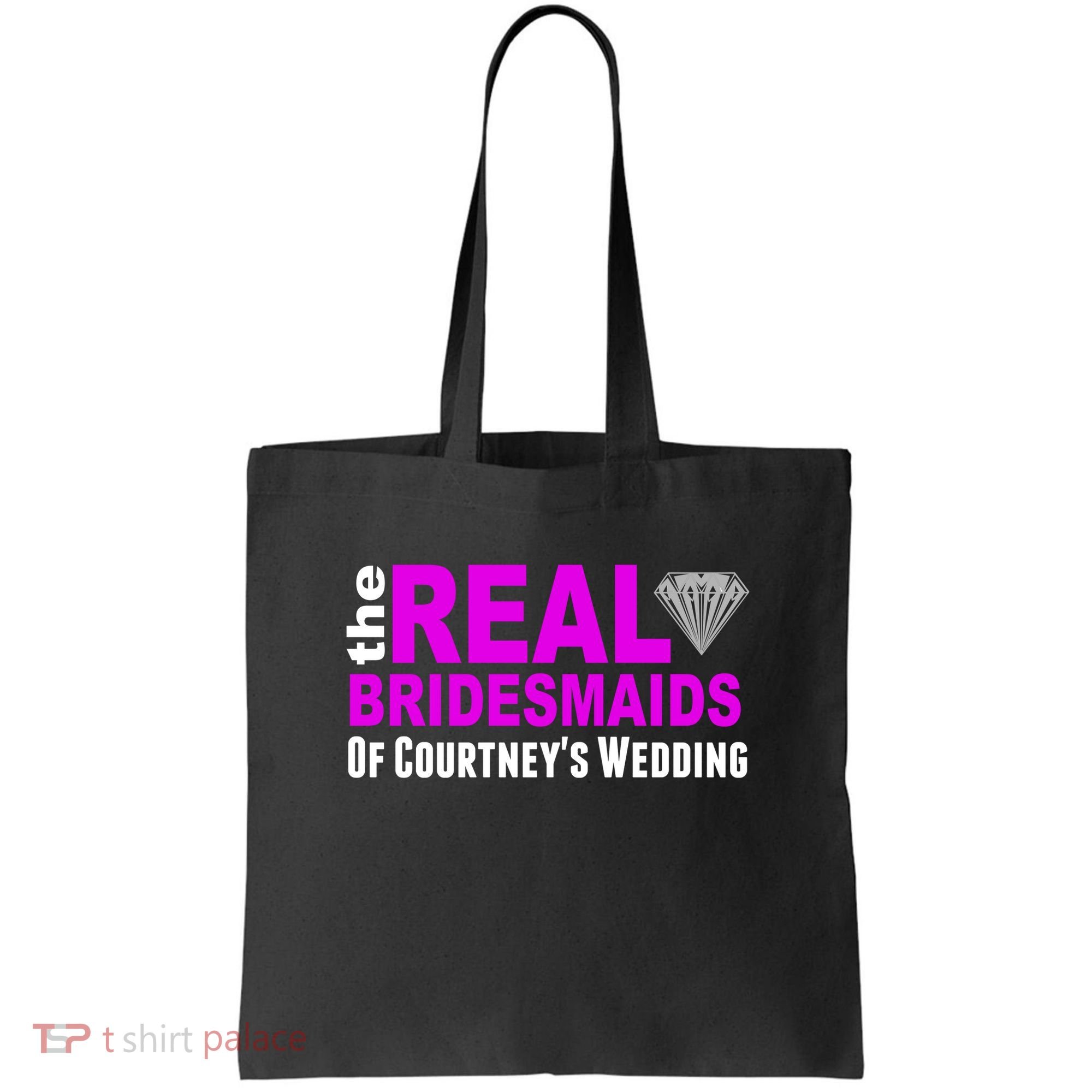 The Real Bridesmaids Of Personalize Wedding Custom  Tote Bag
