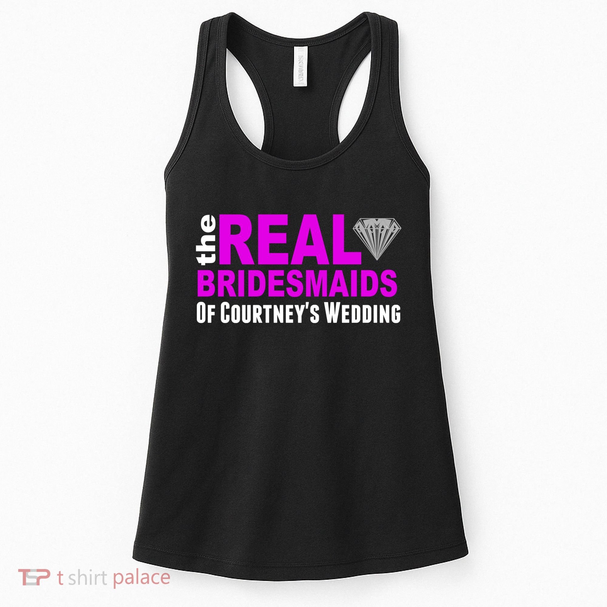 The Real Bridesmaids Of Personalize Wedding Custom  Women's Tank Top