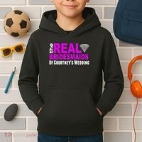 The Real Bridesmaids Of Personalize Wedding Custom  Kids Hoodie thumb 2