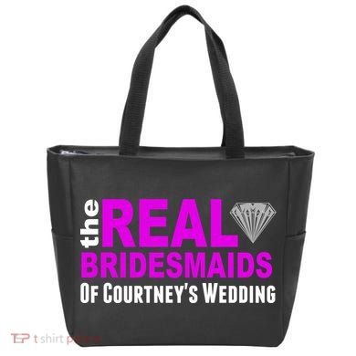 The Real Bridesmaids Of Personalize Wedding Custom  Tote Bag