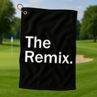 The Remix. Funny Classic Logo Golf Towel thumb 1