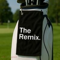 The Remix. Funny Classic Logo Golf Towel thumb 2