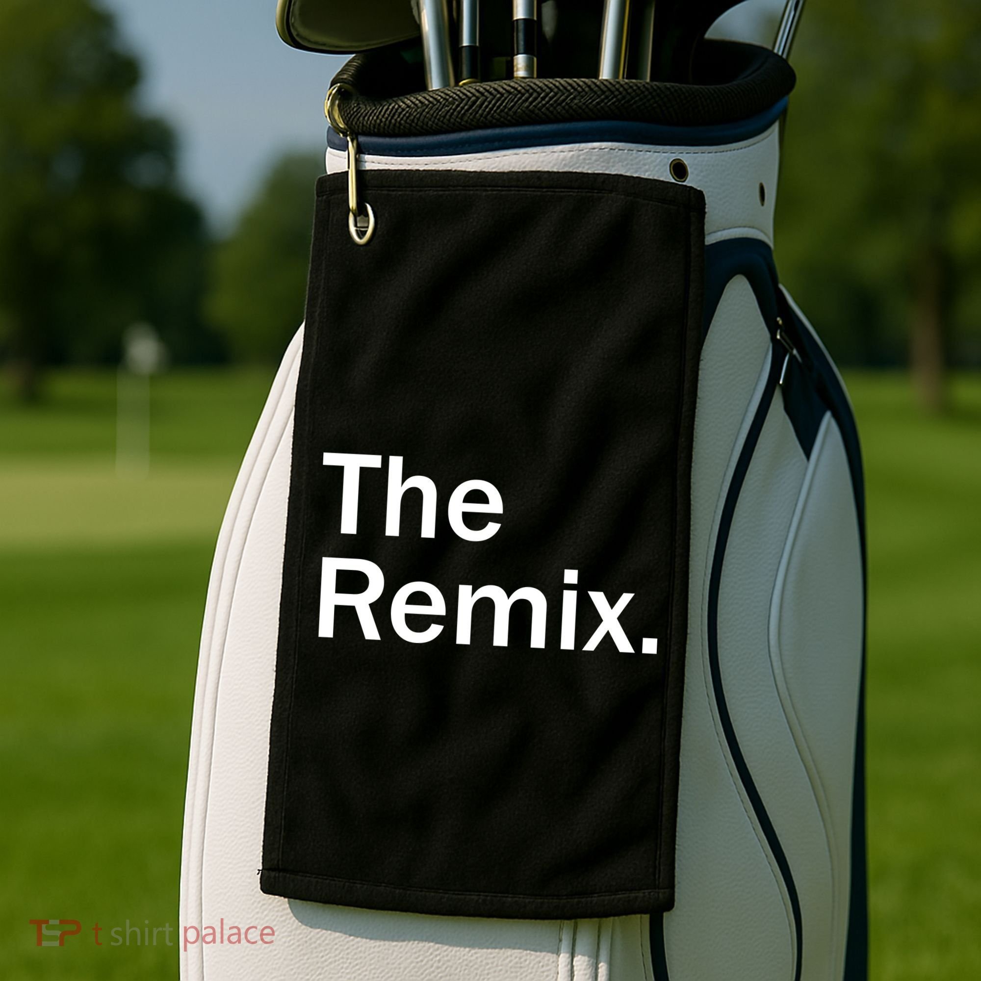 The Remix. Funny Classic Logo Golf Towel