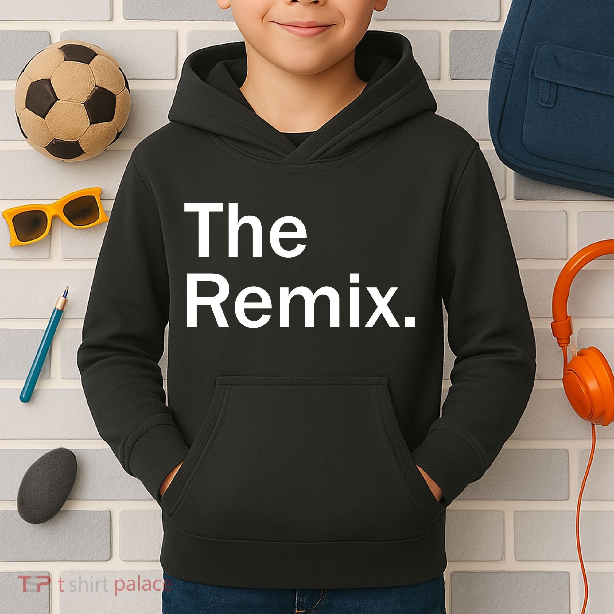 The Remix. Funny Classic Logo Kids Hoodie