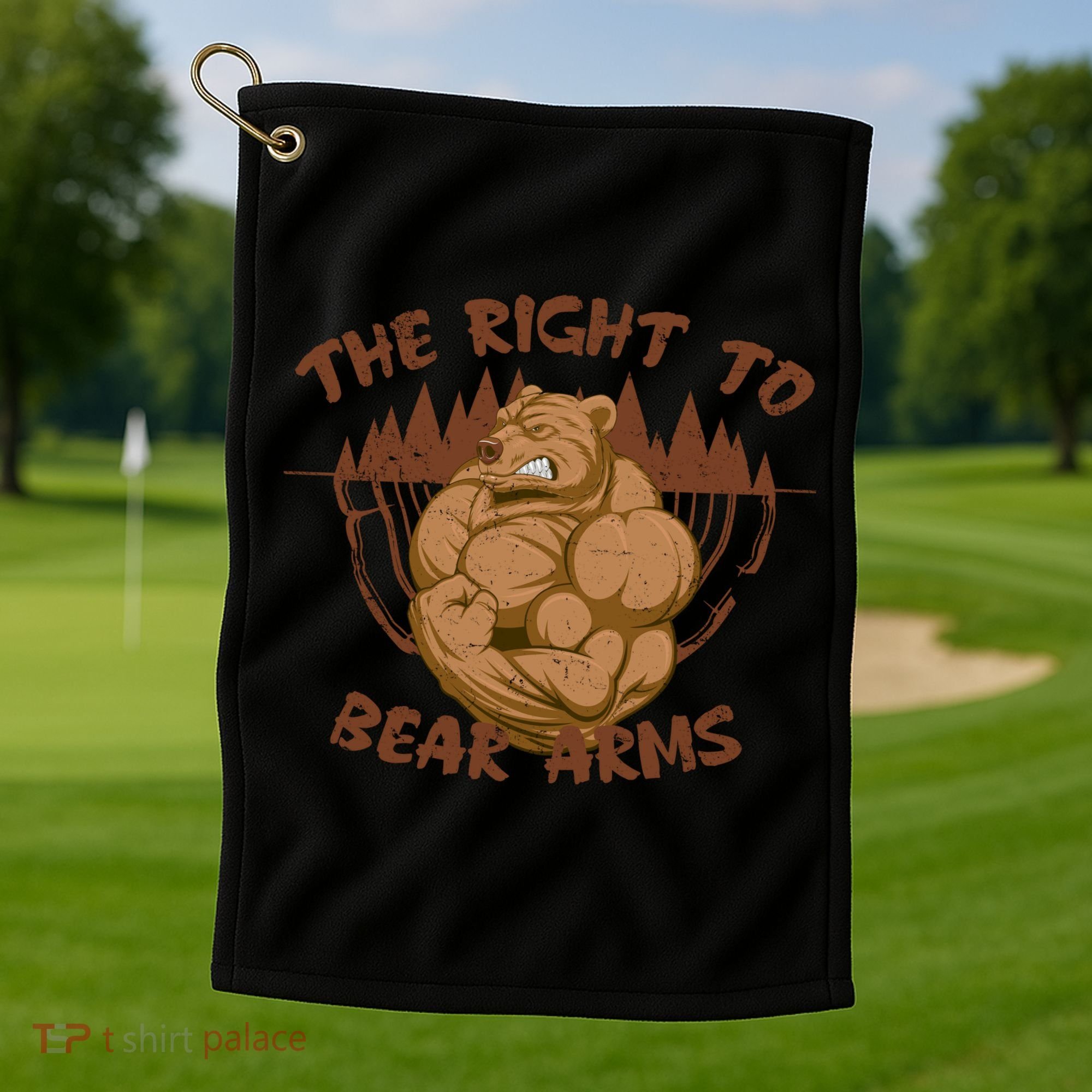 The Right To Bear Arms Golf Towel