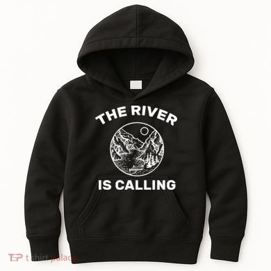 The River Is Calling  Kids Hoodie