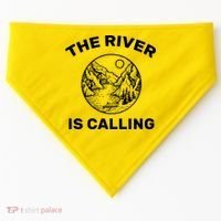 The River Is Calling  USA-Made Doggie Bandana thumb 0