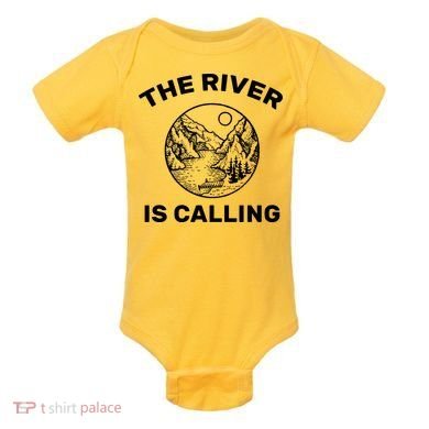 The River Is Calling  Baby Bodysuit
