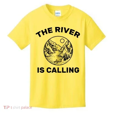 The River Is Calling  Kids T-Shirt