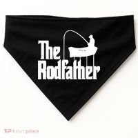 The Rod Father Funny Fishing Dad USA-Made Doggie Bandana thumb 0