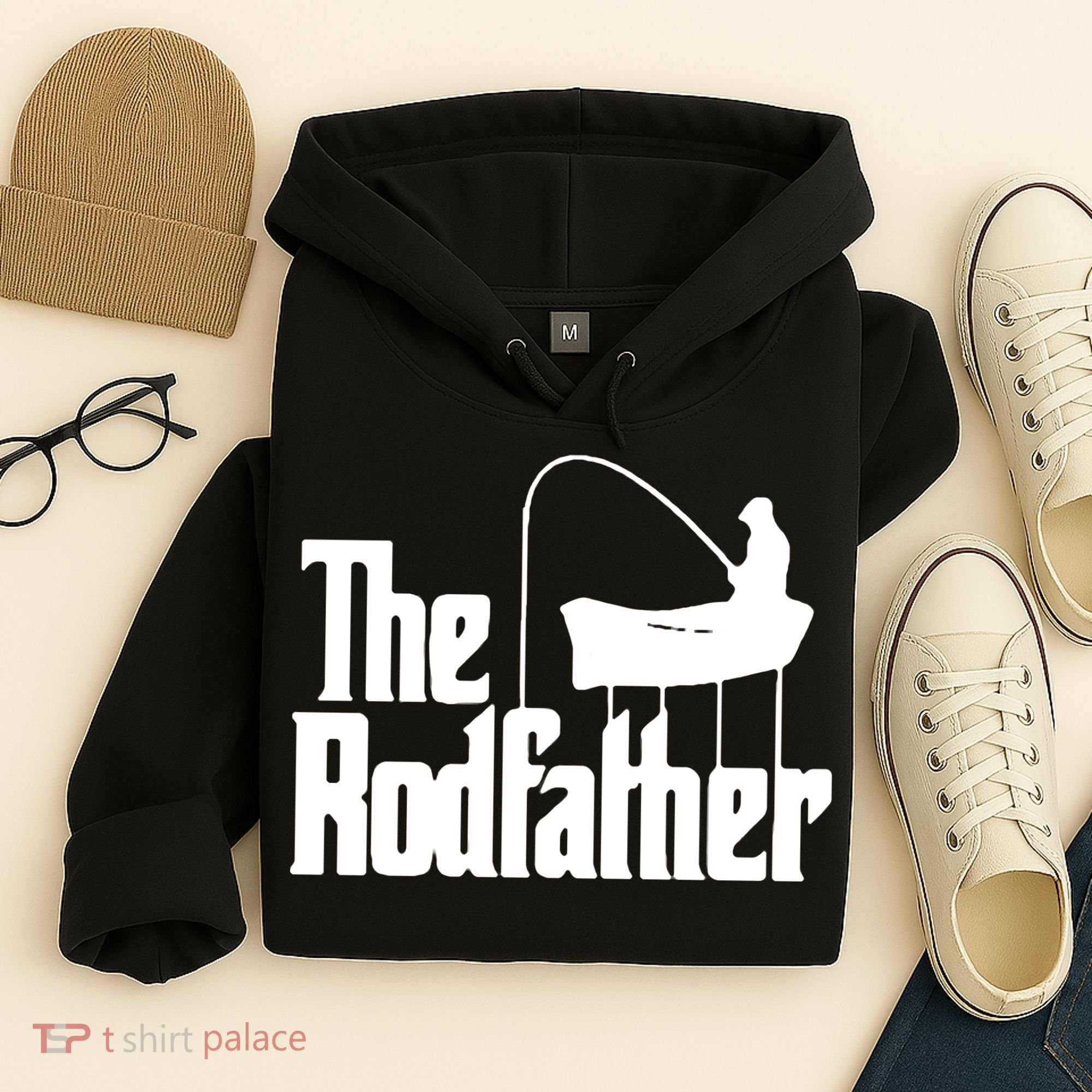 The Rod Father Funny Fishing Dad Hoodie