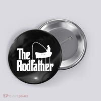The Rod Father Funny Fishing Dad Button thumb 0