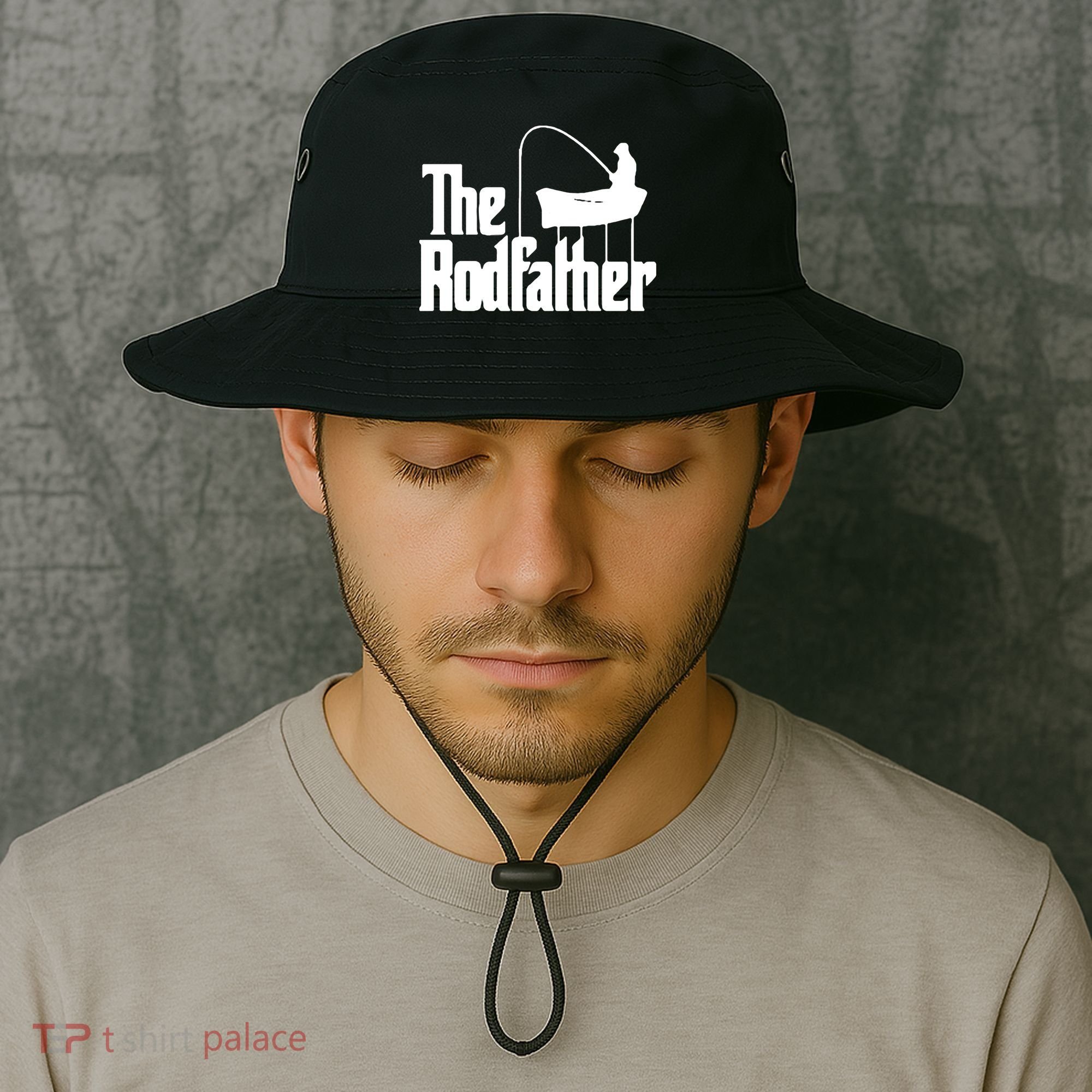 The Rod Father Funny Fishing Dad Bucket Hat