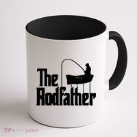 The Rod Father Funny Fishing Dad Coffee Mug thumb 1