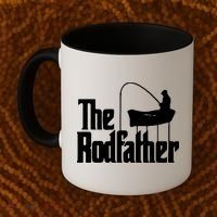 The Rod Father Funny Fishing Dad Coffee Mug thumb 2