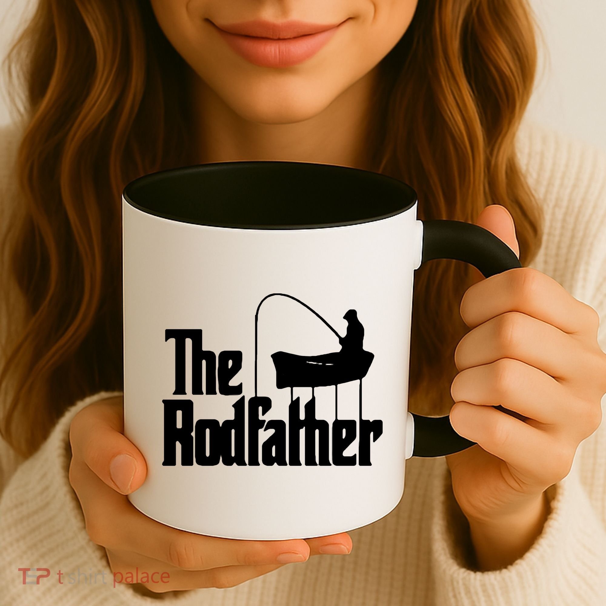 The Rod Father Funny Fishing Dad Coffee Mug